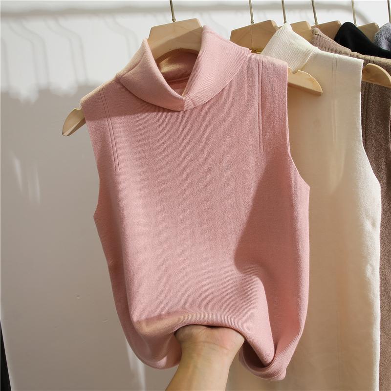 Winter Clothing Essentials For Women - Balıkçı Yaka Kolsuz Dar Kesim Örme