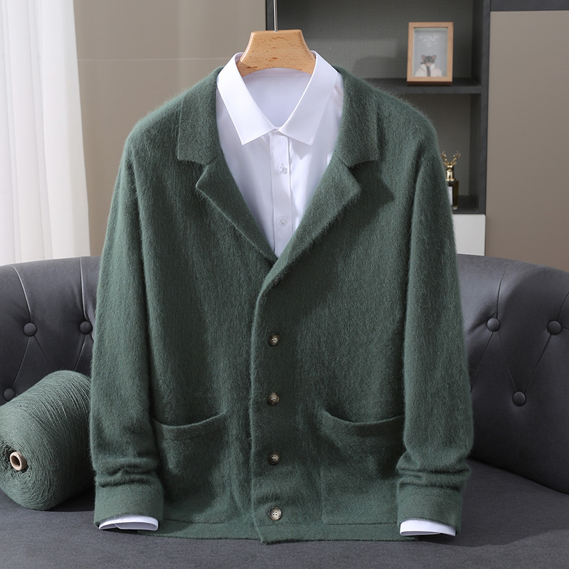 Winter Clothing Uae - Yeni Vizon Yünü Hırka Erkek Dolgulu