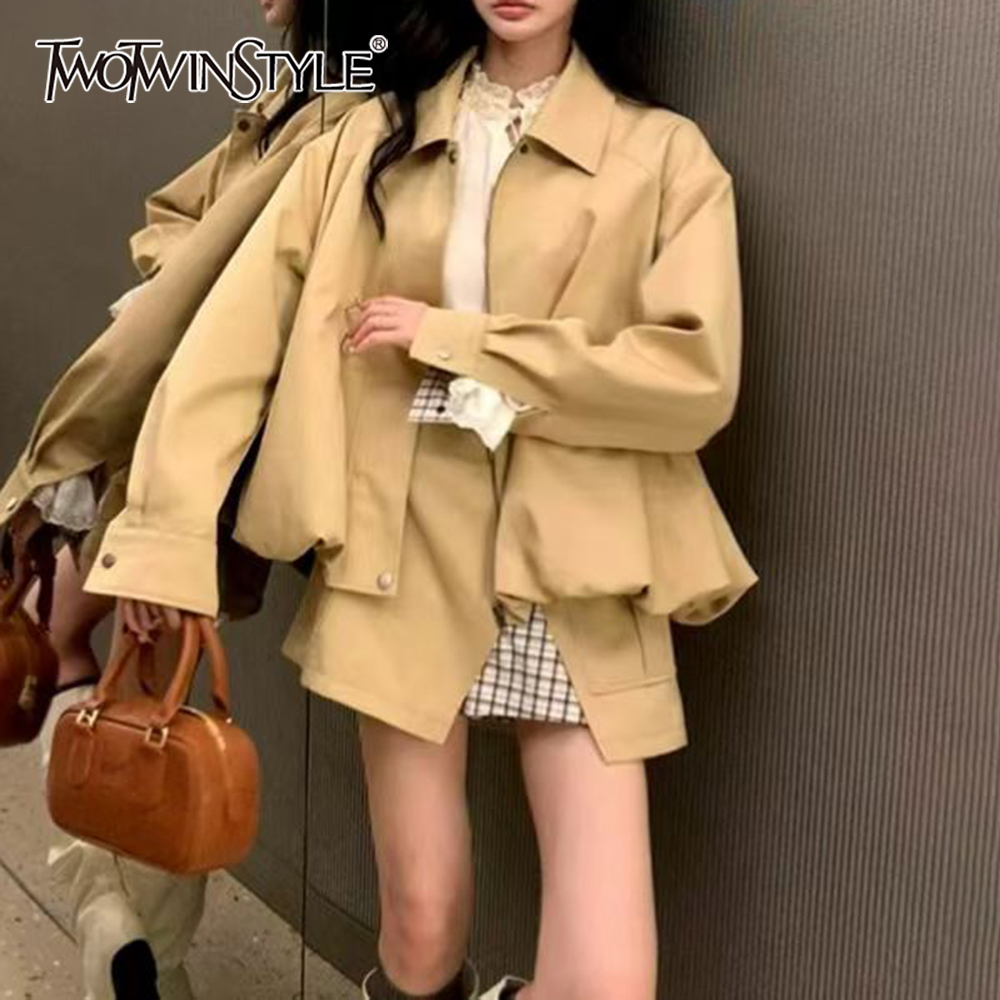 Winter Clothing Pk - TWOTWINSTYLE Haki Eklemeli Cepli İki Parçalı