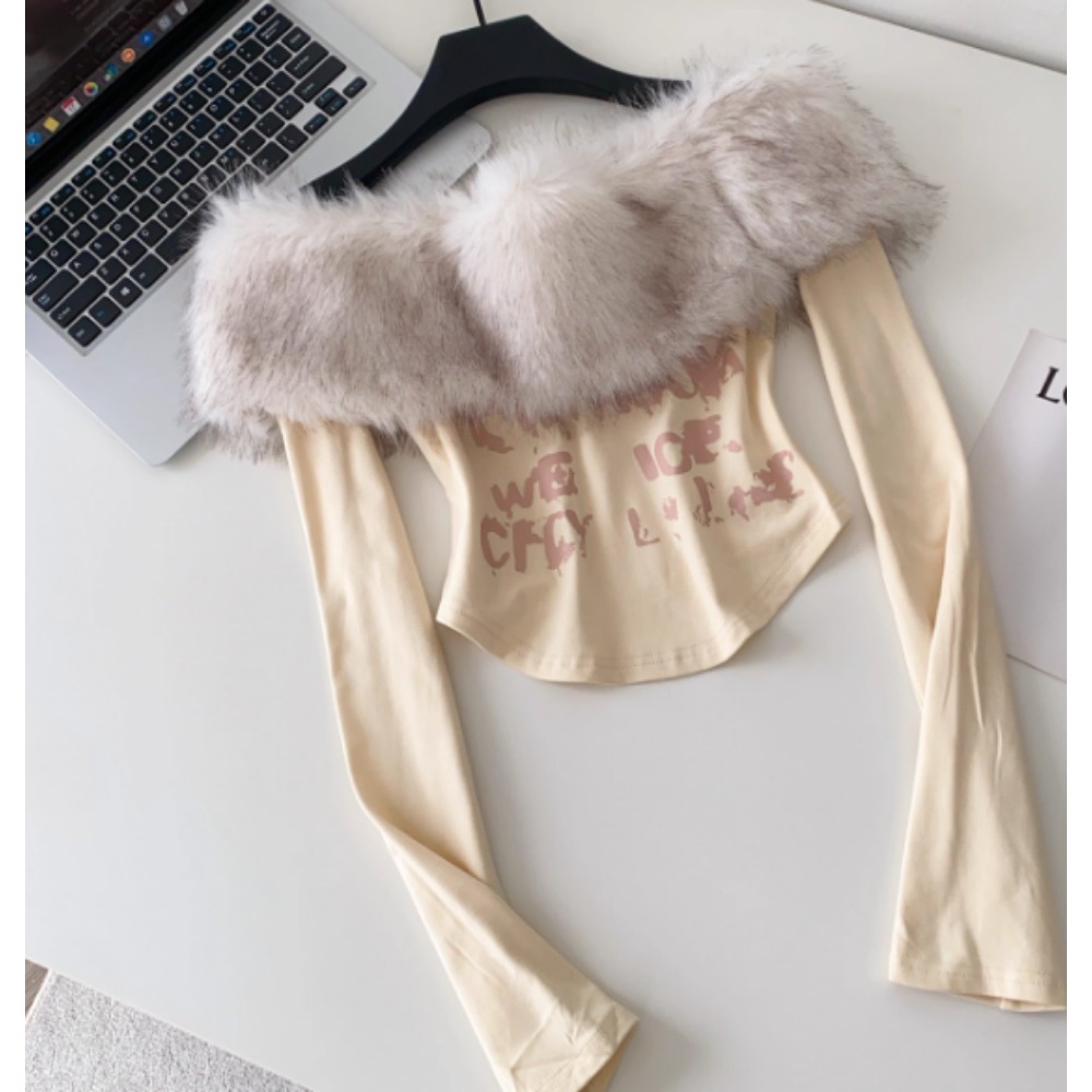 Winter Clothing Vintage - Vintage Uzun Kollu T-shirt eğik boyun