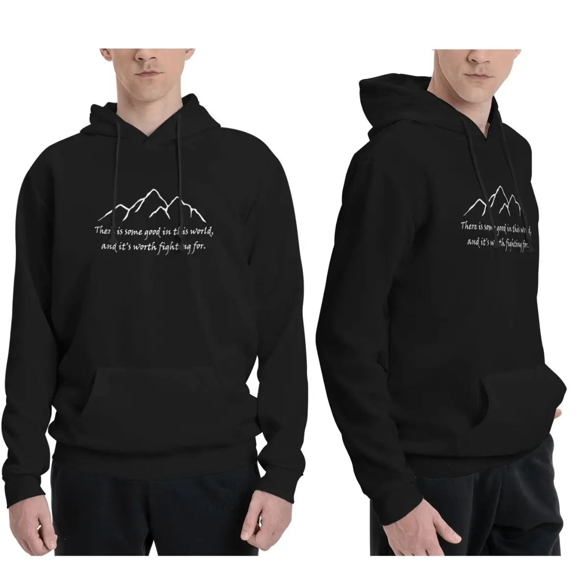 Winter Clothing Quotes - Samwise Quote Fermuarlı Kapüşonlular Erkek Kadın