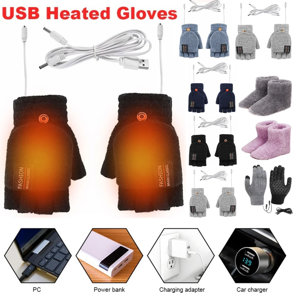 Heated Gloves Electric - USB elektrikli ısıtmalı eldiven kış açık