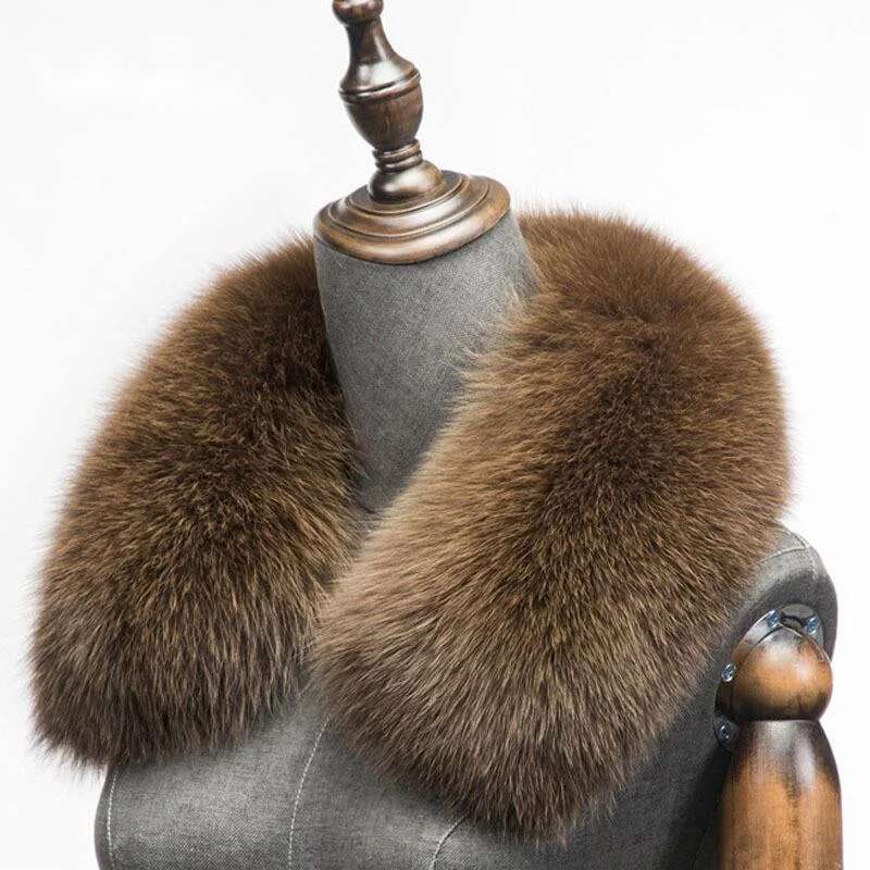 Winter Clothing Clearance - Kış Doğal Tilki Kürk Eşarp Kare