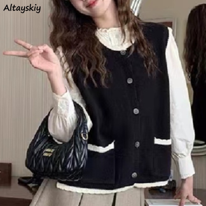 Winter Clothing Girls - Tiki Tarzı Kazak Yelek Kadınlar için