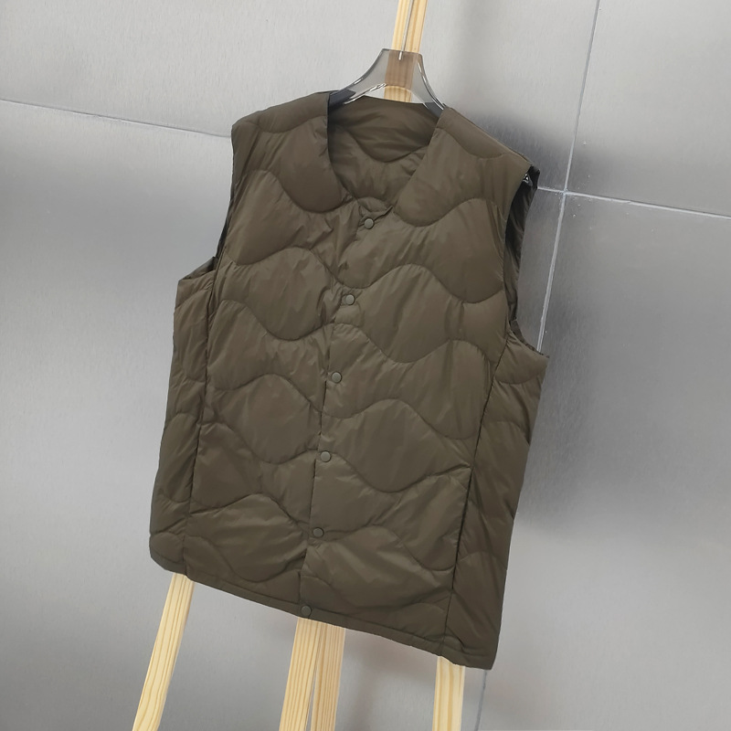 Down Vest Ultralight - Ultra hafif beyaz ördek aşağı yelek
