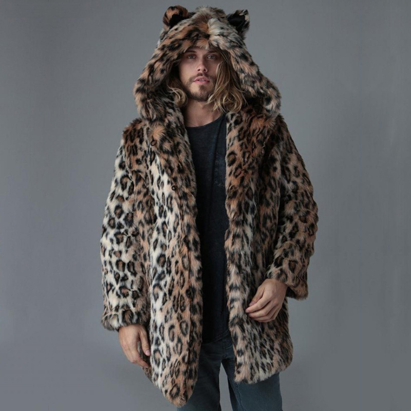 Winter Clothing Clearance - Erkek Suni Kürk Ceket Kışlık Mont
