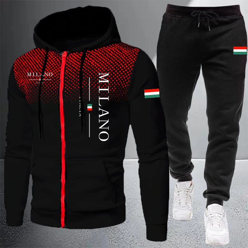 Winter Clothes - Sonbahar Kış erkek Ceket Eşofman Baskı