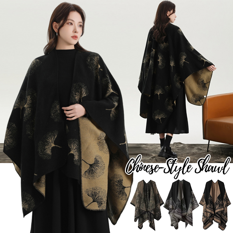 Winter Clothing Ideas - Baskılı Örme Şal Kadınlar için Sonbahar