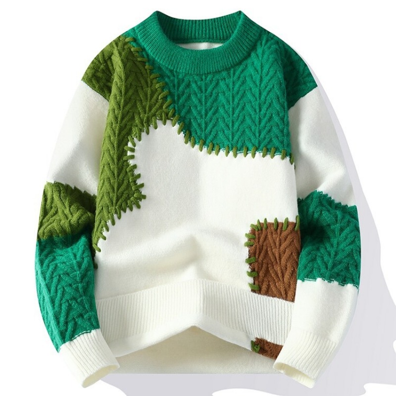 Quality Winter Clothing - Yeni Moda Erkek O-Boyun Kazaklar Kış