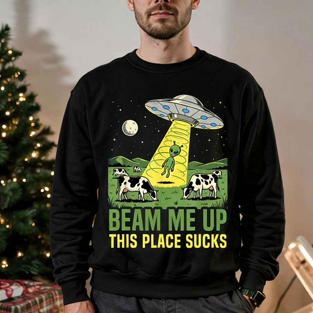 Winter Clothing Quotes - Beam Me Up This Place Sucks