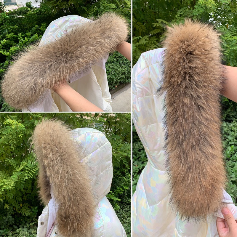 Winter Clothing Pk - Ceket için gerçek kürk yaka Parkas