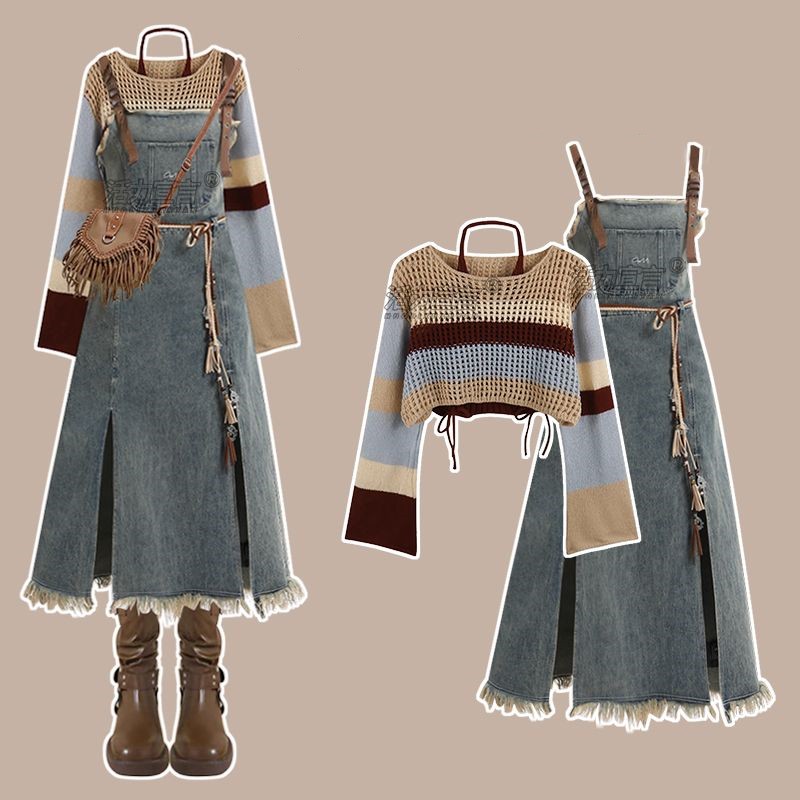 Winter Wear Clothes - 2026 İlkbahar Yeni Vintage Kot Etek