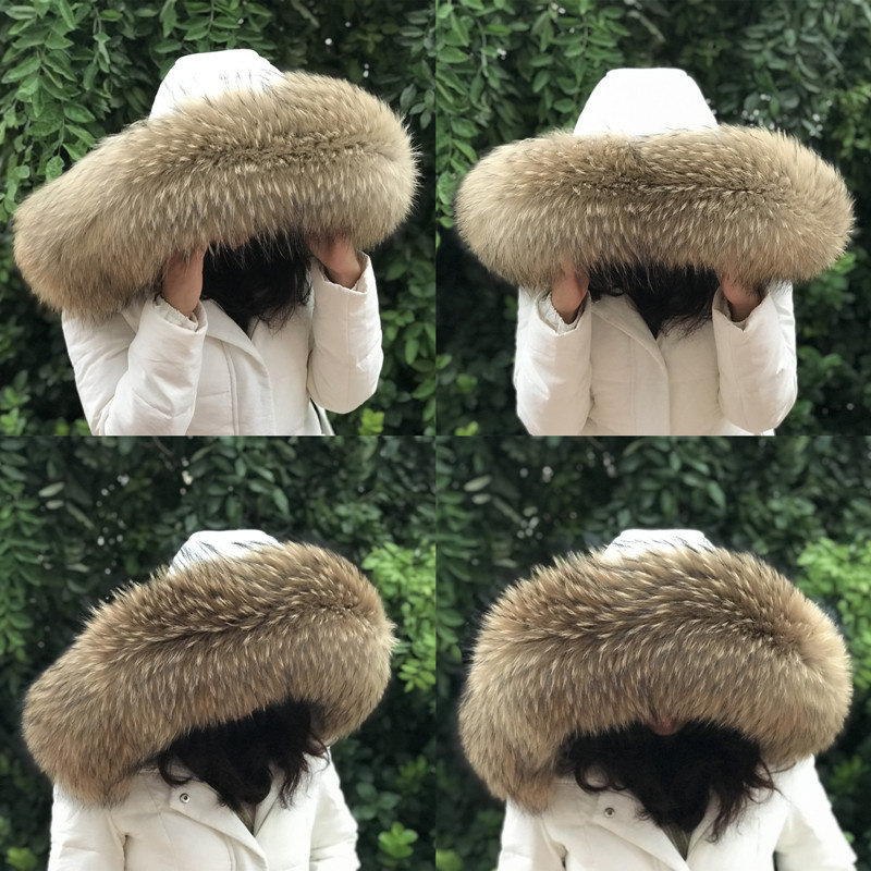 Winter Clothing Stores - Kürk yaka kadın kış doğal rakun