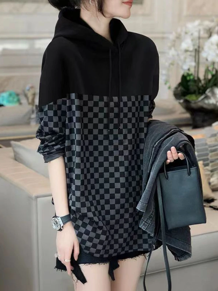 Winter Clothing Essentials For Women - Kadın kazak Baggy üst Hoodies kapşonlu