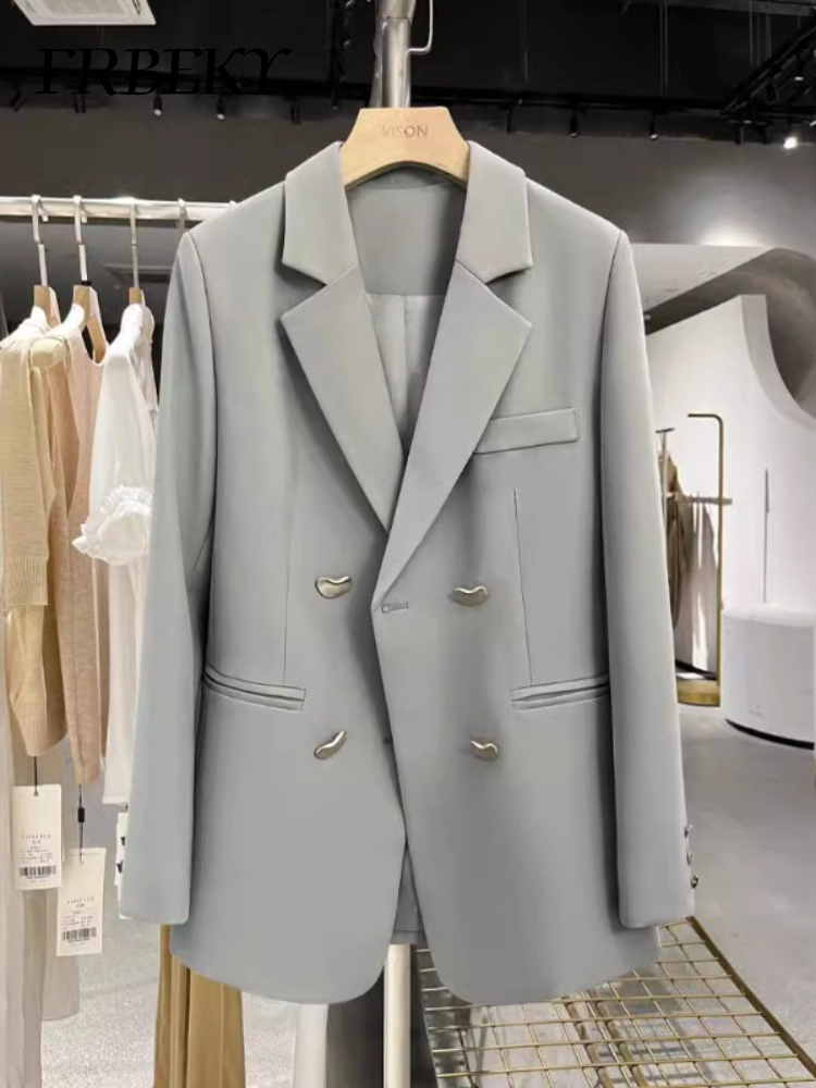 Winter Clothing In French - Outerwears kadın Blazers İlkbahar Sonbahar Yeni