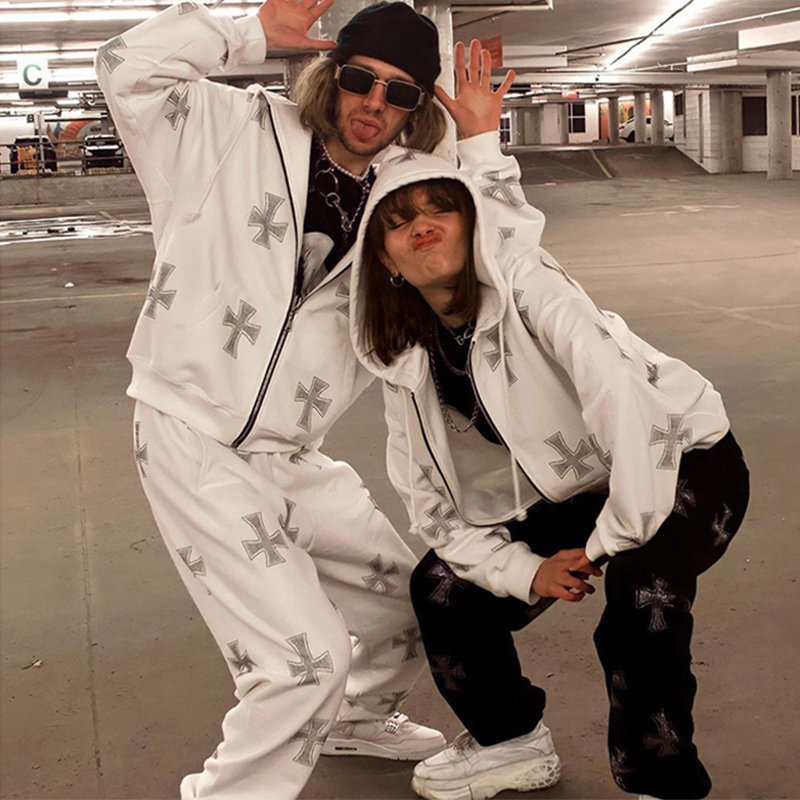 Winter Clothing Pk - Amerikan Hip-Hop Retro Pantolonlar Kış Eşofman