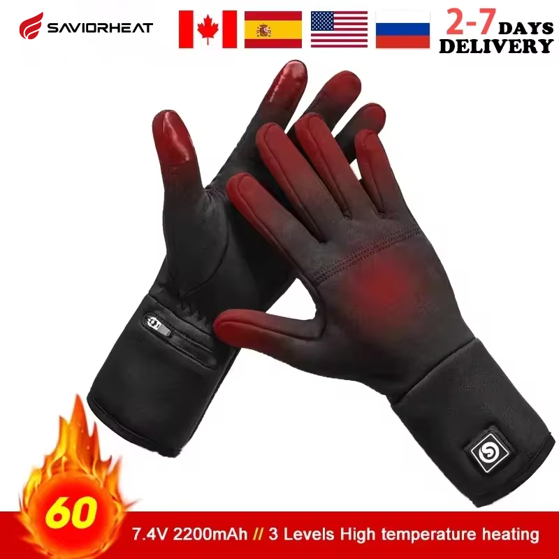 Heated Gloves Electric - Şarj edilebilir elektrikli astar ısıtmalı eldiven