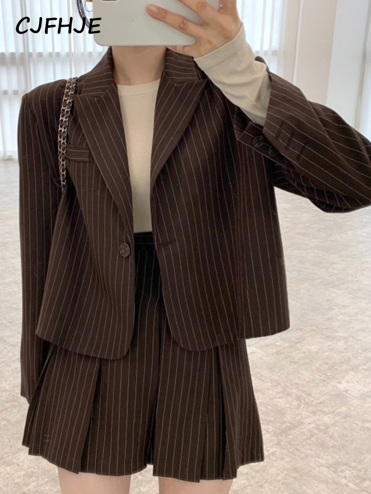 CJFHJE moda şerit Blazer kadın - Winter Wear Clothes incelemesi ve fiyatı