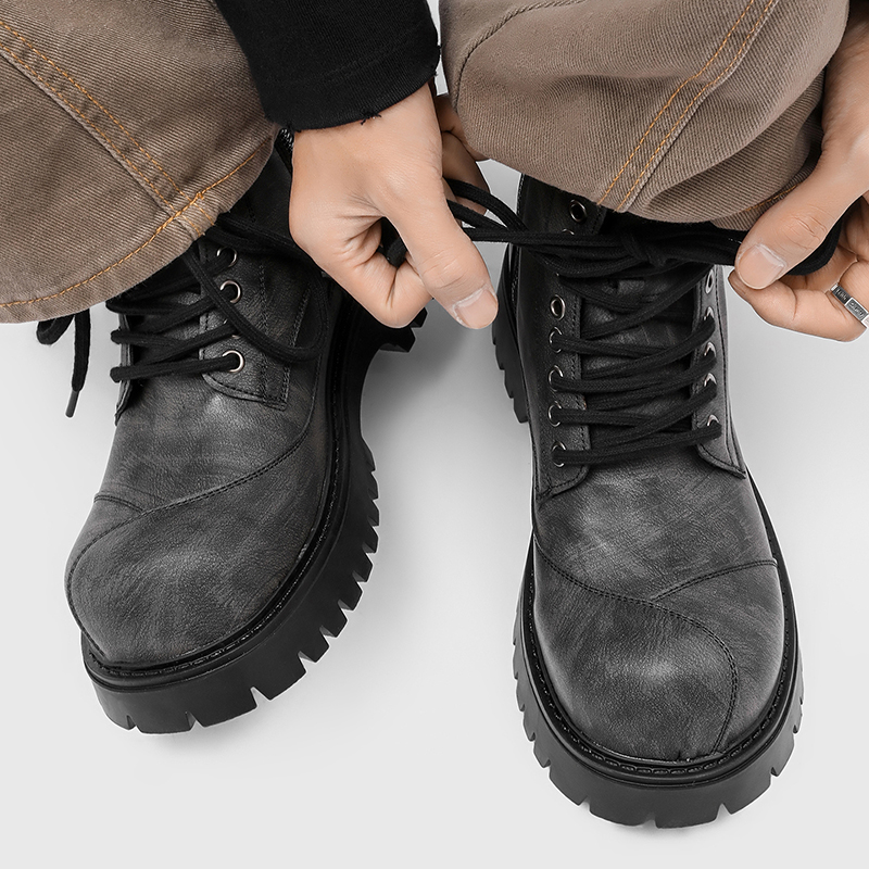 Retro Erkek Motosiklet Botları - Winter Wear Clothes incelemesi ve fiyatı