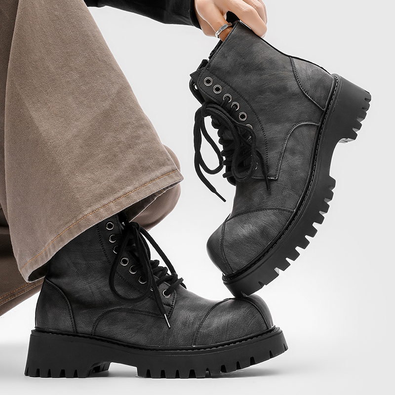 Retro Erkek Motosiklet Botları - Winter Wear Clothes incelemesi ve fiyatı