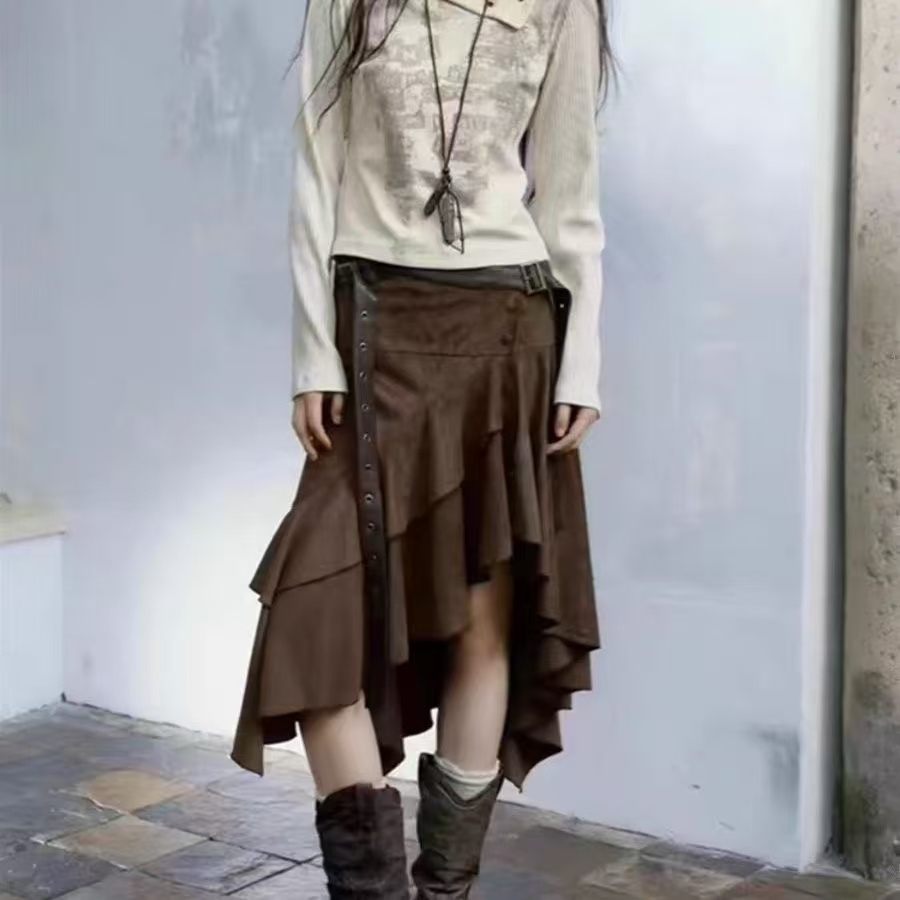 Kadın Kahverengi Orta uzunlukt - Winter Clothing Vintage incelemesi ve fiyatı