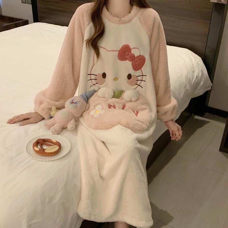 Kış Gecelik Hello Kitty kadın  - Winter Clothes incelemesi ve fiyatı