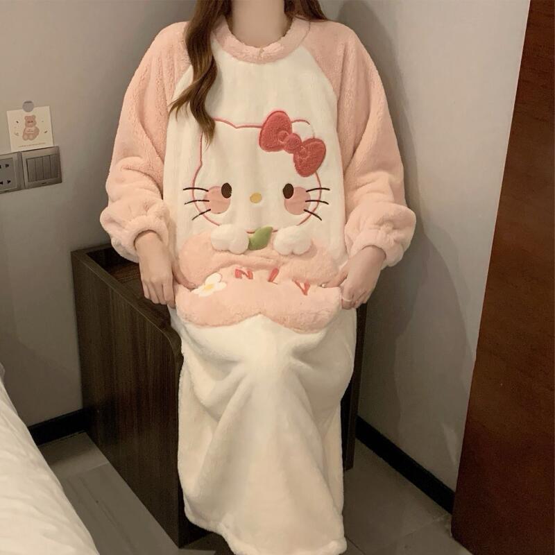 Kış Gecelik Hello Kitty kadın  - Winter Clothes incelemesi ve fiyatı