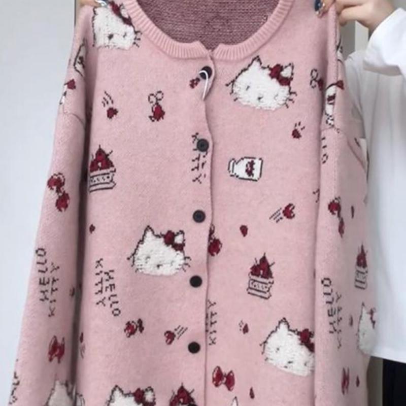 Hello Kitty Kawaii Kadın Hırka - Winter Clothing Girls incelemesi ve fiyatı