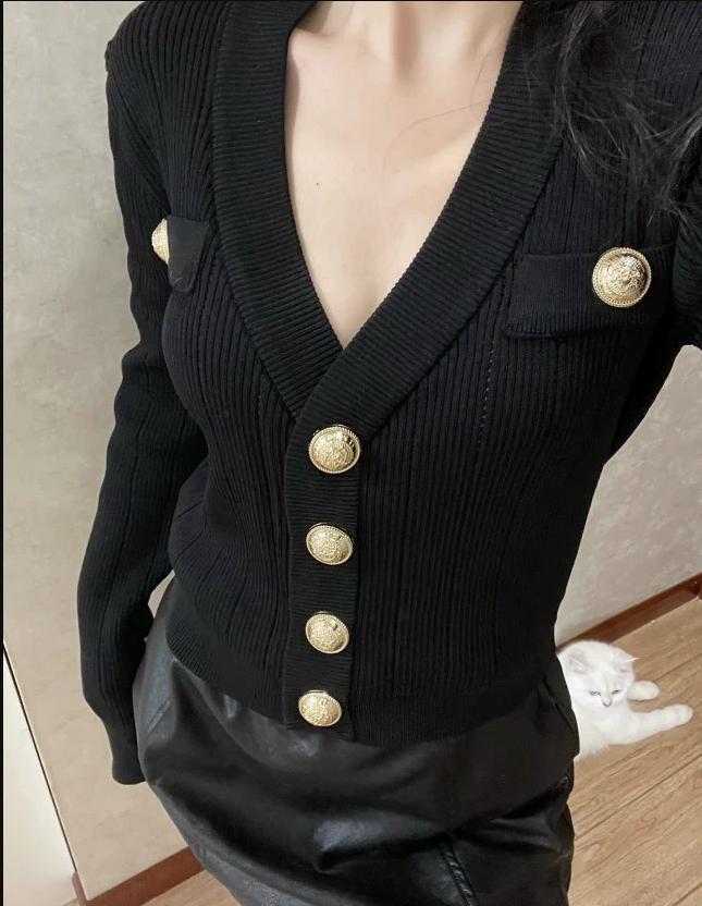 Altın Düğme Ön Örgü Hırka Kadı - Winter Clothing Girls incelemesi ve fiyatı