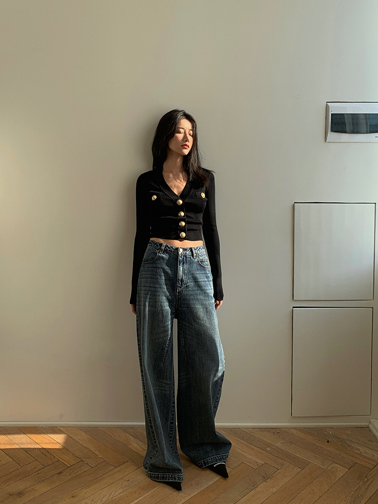 Altın Düğme Ön Örgü Hırka Kadı - Winter Clothing Girls incelemesi ve fiyatı