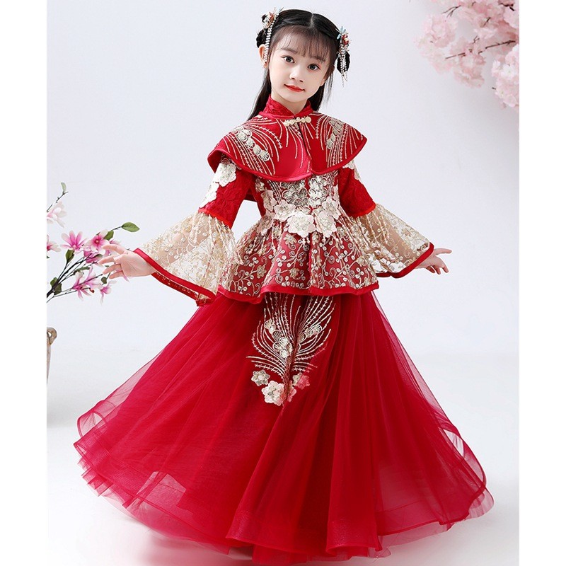 Kızlar Hanfu Cheongsam Kostüm  - Winter Clothing Girls incelemesi ve fiyatı