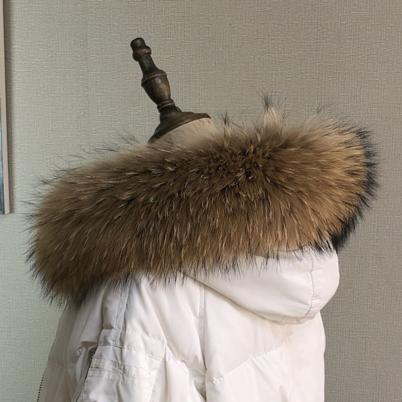 Ceket için gerçek kürk yaka Pa - Winter Clothing Pk incelemesi ve fiyatı