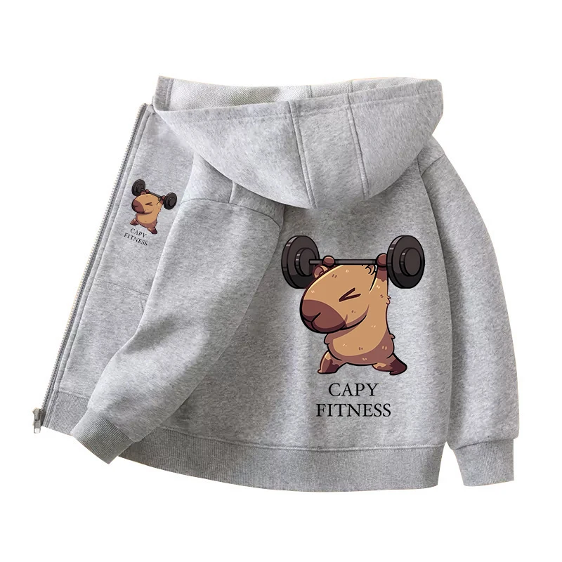 Capybara Fermuar Hoodies Mont  - Winter Clothing Girls incelemesi ve fiyatı