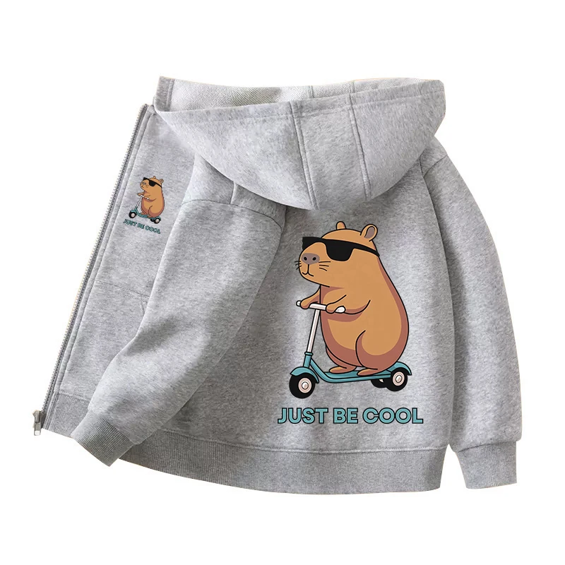 Capybara Fermuar Hoodies Mont  - Winter Clothing Girls incelemesi ve fiyatı