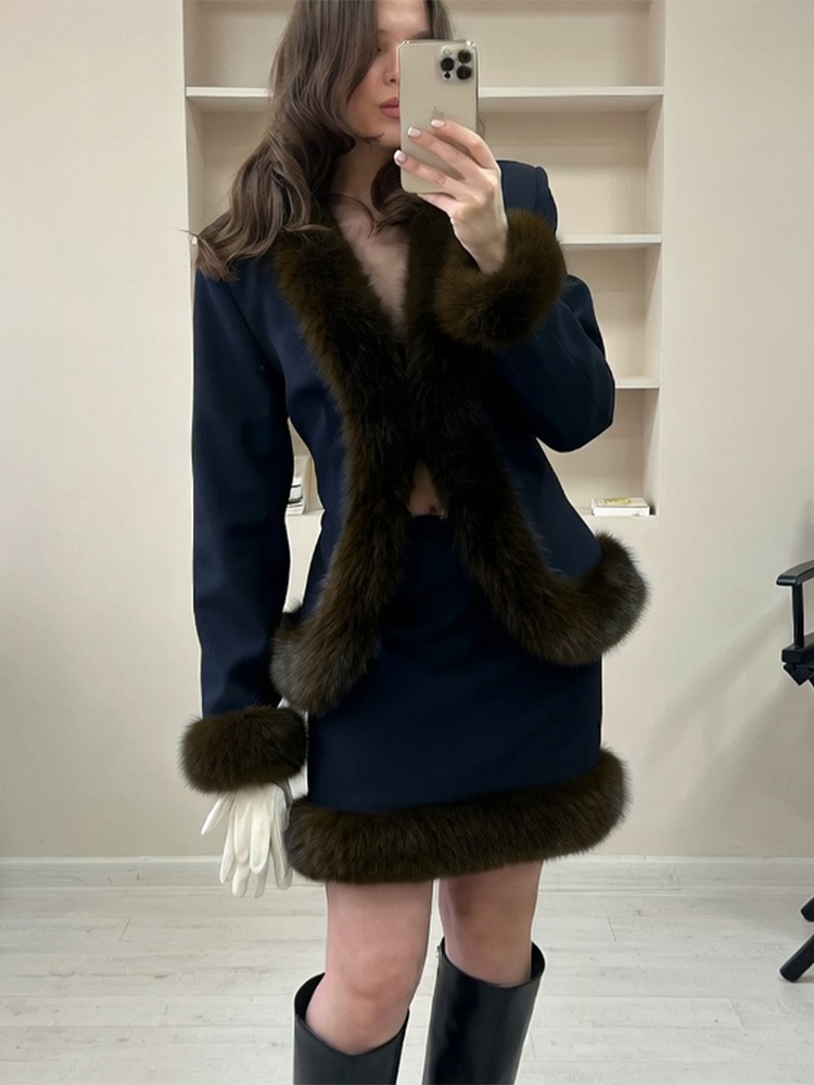 Kadın Kürk Patchwork Etek Takı - Winter Wear Clothes incelemesi ve fiyatı